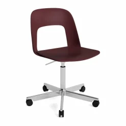 HAY Layout Chair 141 stol Bordeaux-polerad aluminium