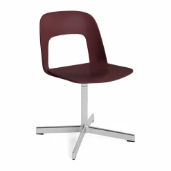 HAY Layout Chair 131 stol Bordeaux-polerad aluminium