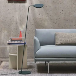Muuto Leaf golvlampa Dark green