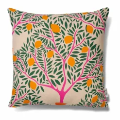 Classic Collection Lemon garden kuddfodral 50x50 cm Grön