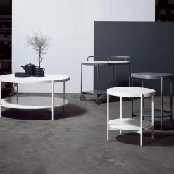 Hot SMD Design Lene soffbord vit vitpigmenterad askfanér