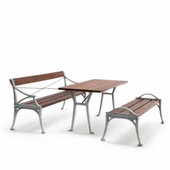 Discount Byarums bruk Lessebo bord Mahogny rå aluminiumstativ