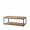 New Cane-line Level soffbord teak 62x122 cm Lava grey