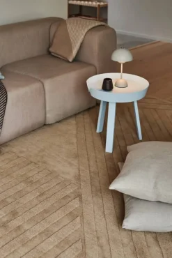 NJRD Levels Stripes ullmatta Beige 170x240 cm
