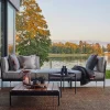Discount Skargaarden Lidö soffbord Teak mörkgrå aluminiumram