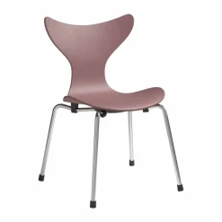 Barn Fritz Hansen Liljan barnstol Wild rose målad ask-krom