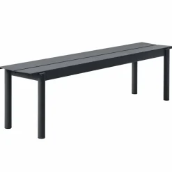 Muuto Linear steel bench bänk 170x34 cm Black