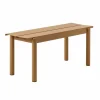Muuto Linear steel bench bänk 110x34 cm Burnt orange