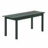 Hot Muuto Linear steel bench bänk 110x34 cm Dark green