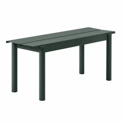 Hot Muuto Linear steel bench bänk 110x34 cm Dark green