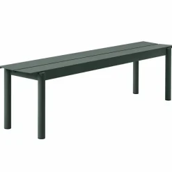 Muuto Linear steel bench bänk 170x34 cm Dark green