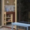 Outlet Muuto Linear steel bench bänk 110x34 cm Pale blue