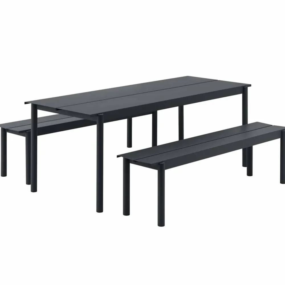 Muuto Linear Steel bord 200x75 cm Black