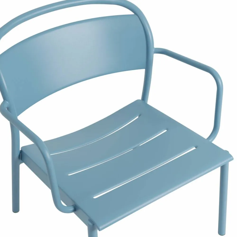 Muuto Linear Steel loungefåtölj Pale blue