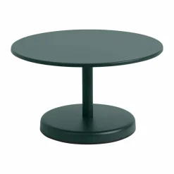 Muuto Linear Steel soffbord Dark green Ø70x40 cm