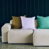 HAY Linen kudde 50x50 cm Emerald green