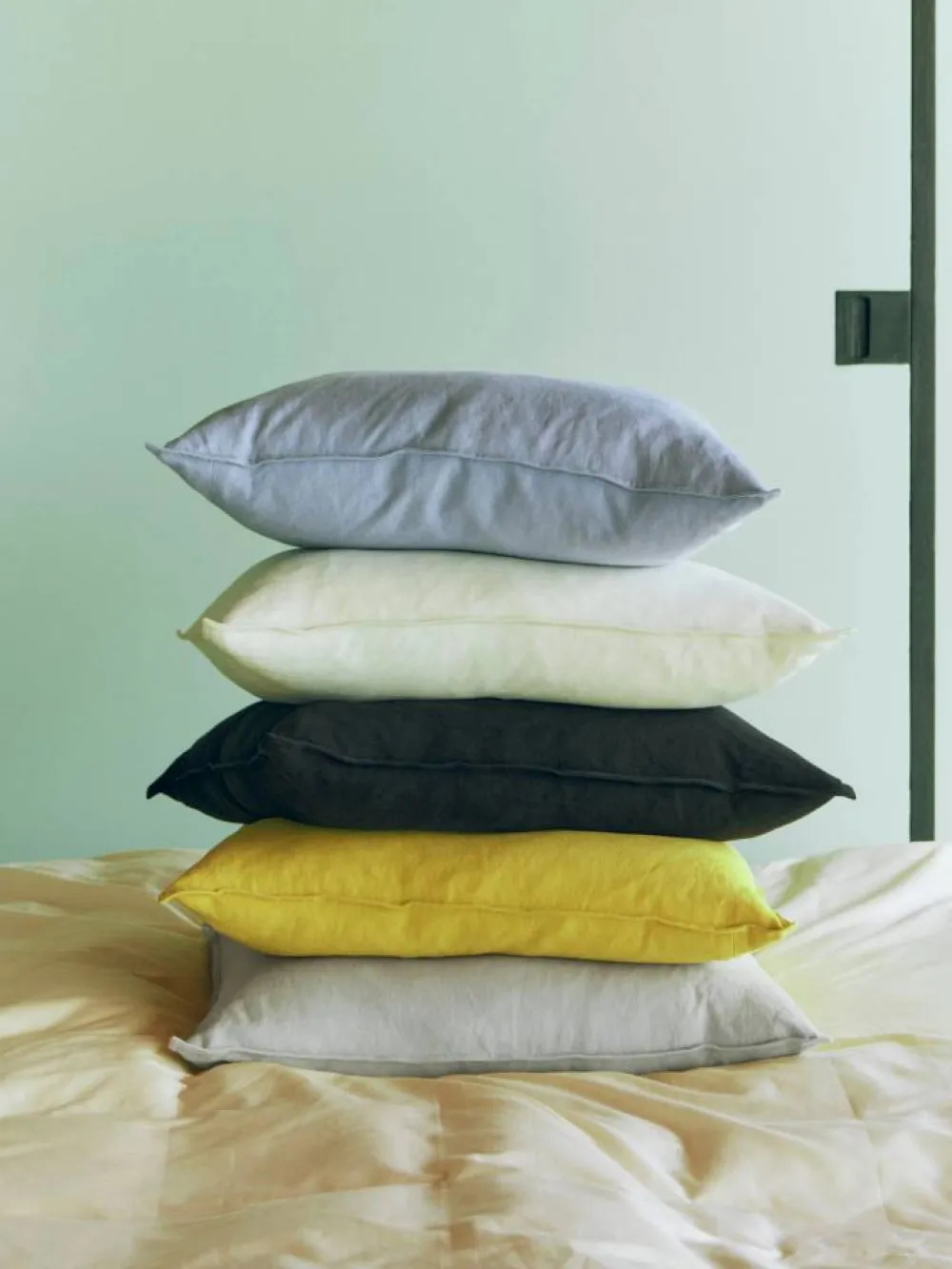 New HAY Linen kudde 60x60 cm Light blue