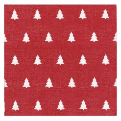 New Scandi Essentials Linen trees servett 33x33 cm 20-pack Red