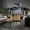 Englesson Line skänk walnut/white 4dörrar+1+1hylla sockel