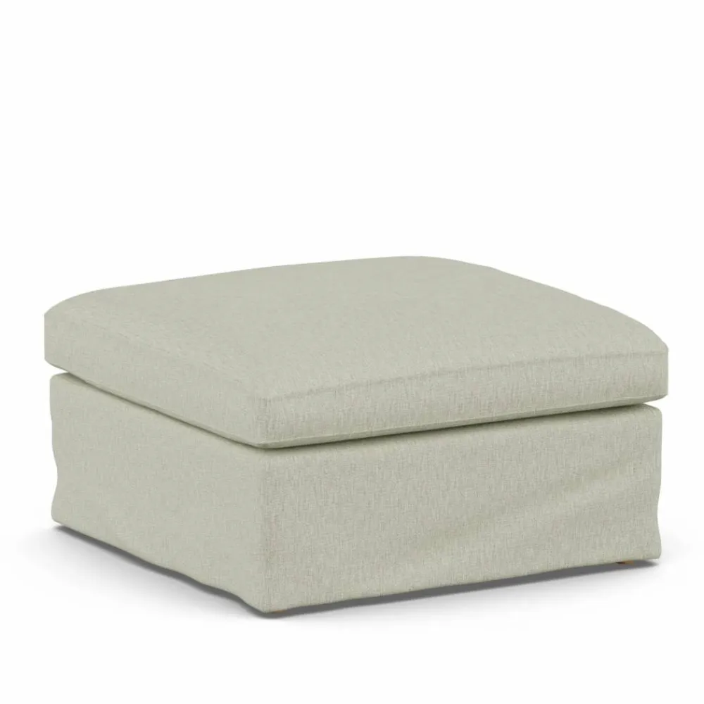 Sale 1898 Linnevik fotpall Luiza Beige 3981-vitoljad ek med kappa