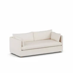 1898 Linnevik soffa Caleido beige 9600-vitoljad ek 3-sits med kappa