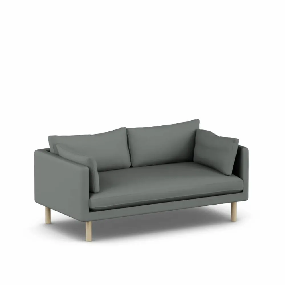 1898 Linnevik soffa Caleido Grey 1240-vitoljad ek 2-sits