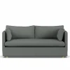 New 1898 Linnevik soffa Caleido Grey 1240-vitoljad ek 2-sits med kappa