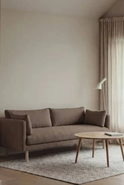 Outlet 1898 Linnevik soffa Jump Brown 1955 1955-vitoljad ek 3-sits