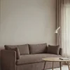 Outlet 1898 Linnevik soffa Jump brown 1955-vitoljad ek 2-sits med kappa