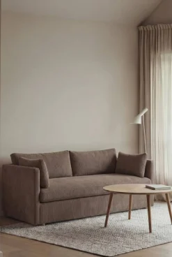 Outlet 1898 Linnevik soffa Jump brown 1955-vitoljad ek 2-sits med kappa
