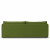 1898 Linnevik soffa Luiza Green 3975-vitoljad ek 4-sits med kappa