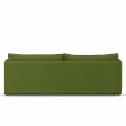 1898 Linnevik soffa Luiza Green 3975-vitoljad ek 4-sits med kappa