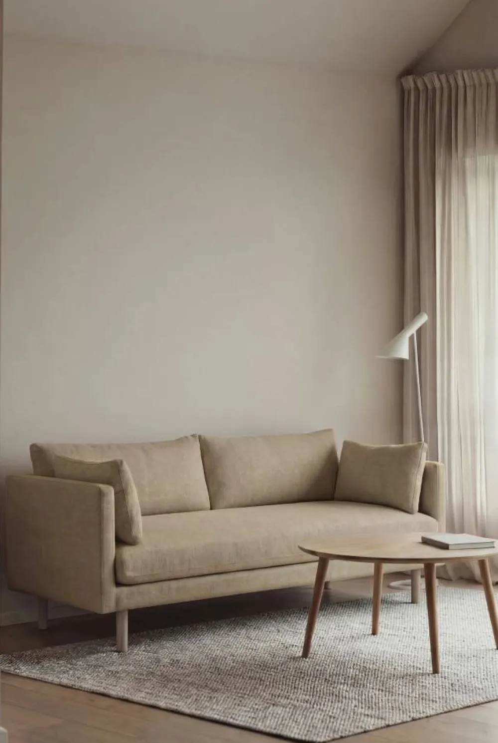 Online 1898 Linnevik soffa Same Sand 6672-vitoljad ek 2-sits