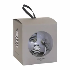 Pluto Design Lisa Larson katter julgranskula White-black