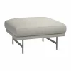 Sale Fritz Hansen Lissoni PL110S pouf 67x75 cm Clay 012-rostfritt stål