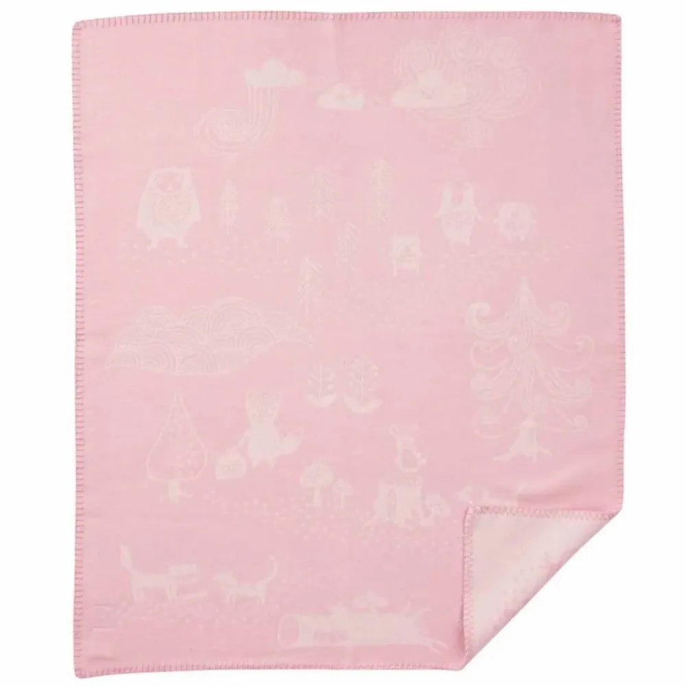 Outlet Klippan Yllefabrik Little bear barnfilt rosa