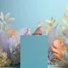 Kay Bojesen Denmark Liv & Lykke lovebirds 1 set Rosa