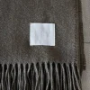 Sale Scandi Living Loom bomullspläd 125x170 cm Taupe
