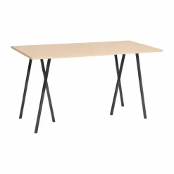 Clearance HAY Loop Stand incl. support barbord 87 5x180 cm Black-clear lacq. oak