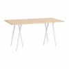 Hot HAY Loop Stand incl. support barbord 92 5x200 cm White-clear lacq. oak