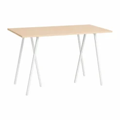 HAY Loop Stand incl. support barbord 77 5x160 cm White-clear lacq. oak