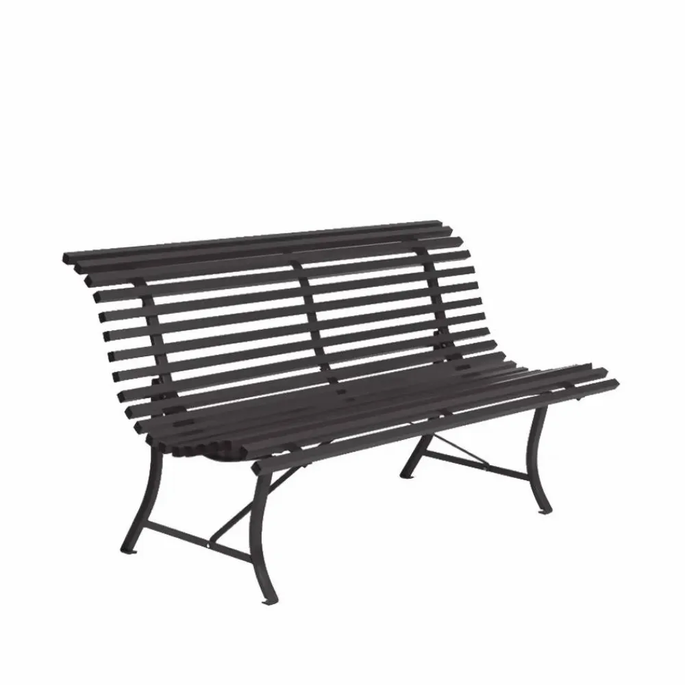 Fermob Louisiane bänk 150 cm Anthracite (grå)