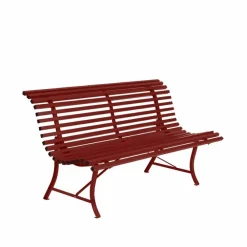 Hot Fermob Louisiane bänk 150 cm Chili (röd)