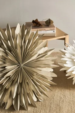Outlet Scandi Living Luna adventsstjärna beige med prickar 80 cm