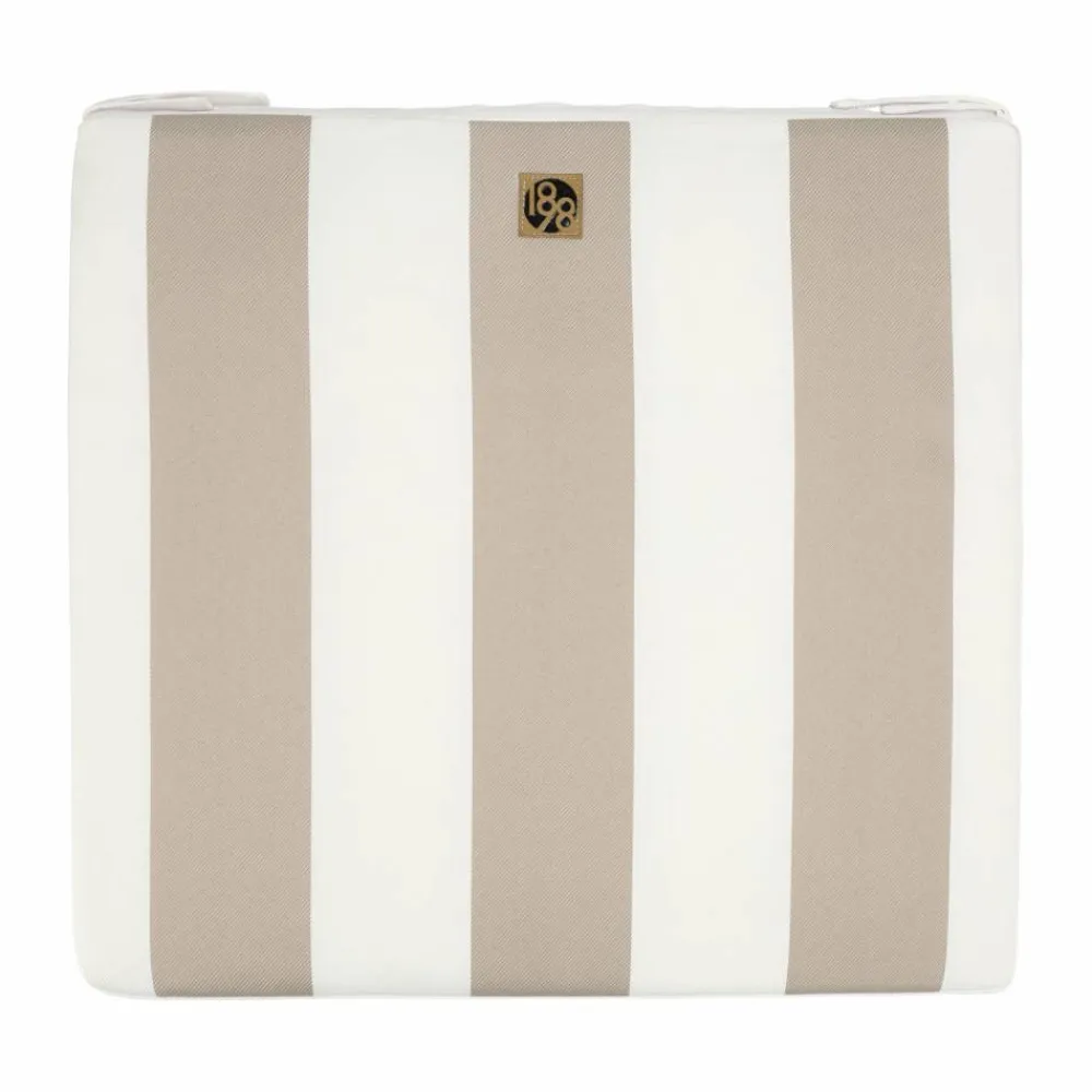 1898 Lunda dyna 42x45 cm Taupe striped