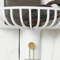 Hot KLONG Lunett objects hatthylla med krok Vit