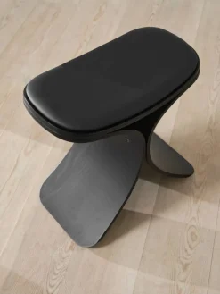 Clearance Gejst Luno pall 48x28x72 cm Svart ek-svart läder