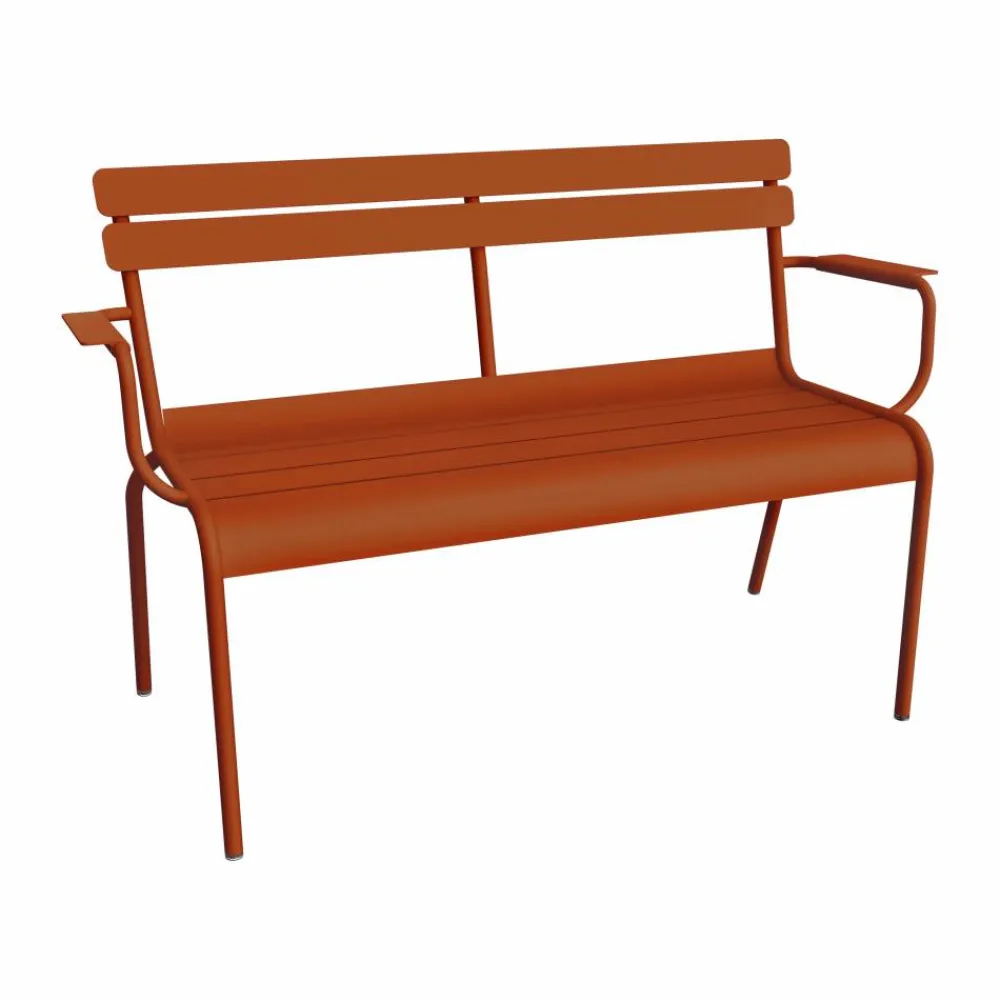 New Fermob Luxembourg soffa med armstöd 131x55 5x86 cm Candied orange (orange)