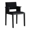 Outlet Vaarnii 016 Maasto Dining Armchair karmstol Svartbetsad furu framsidesklädd svart