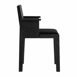 Sale Vaarnii 016 Maasto Dining Armchair karmstol Svartbetsad furu klädd sits svart